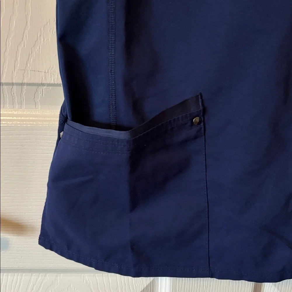Dark Blue Scrub Top